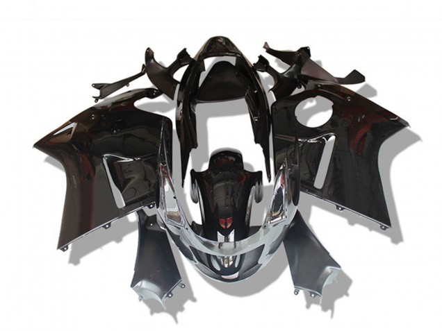 1996-2007 Noir Brillant & Rouge Honda CBR1100XX Carénage Moto