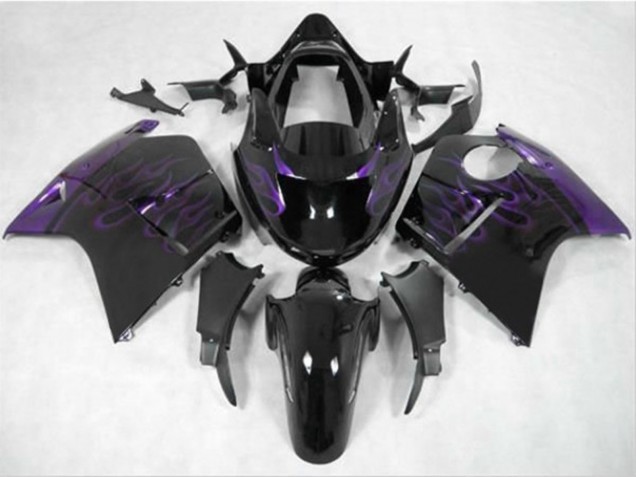 1996-2007 Violet Foncé Flamme Honda CBR1100XX Carénage Moto 1996-2007 Violet Foncé Flamme Honda CBR1100XX Carénage Moto