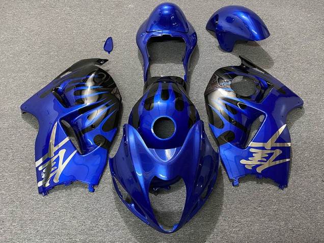 1997-2007 Bleu Profond & Noir Suzuki GSXR 1300 Carénage Moto 1997-2007 Bleu Profond & Noir Suzuki GSXR 1300 Carénage Moto