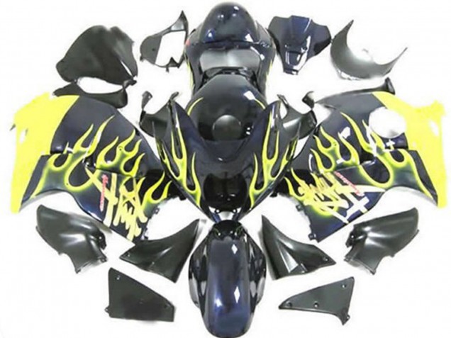 1997-2007 Giallo Fiamma Suzuki GSXR 1300 Carénage Moto 1997-2007 Giallo Fiamma Suzuki GSXR 1300 Carénage Moto