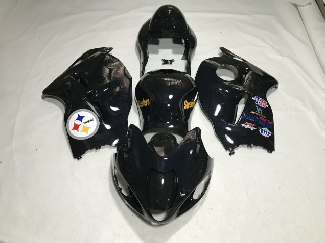 1997-2007 Logo De L'Équipe Noir Brillant Suzuki GSXR 1300 Carénage Moto 1997-2007 Logo De L'Équipe Noir Brillant Suzuki GSXR 1300 Carénage Moto