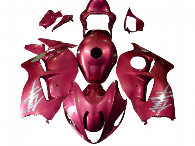 1997-2007 Logo Rouge Brillant & Argent Suzuki GSXR 1300 Carénage Moto 1997-2007 Logo Rouge Brillant & Argent Suzuki GSXR 1300 Carénage Moto