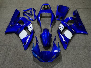 1998-2002 Conception Bleu Blanc Yamaha R6 Carénage Moto