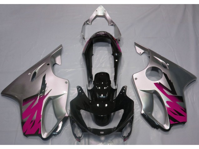 1999-2000 Argent Brillant & Rose Honda CBR600 F4 Carénage Moto 1999-2000 Argent Brillant & Rose Honda CBR600 F4 Carénage Moto