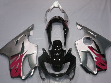 1999-2000 Argent Brillant & Rouge Honda CBR600 F4 Carénage Moto