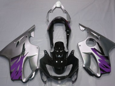1999-2000 Argent Brillant & Violet Honda CBR600 F4 Carénage Moto