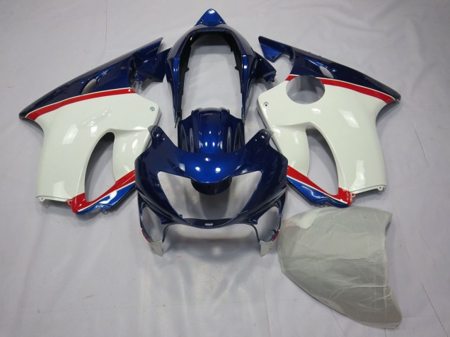 1999-2000 Bleu Profond Blanc & Rouge Honda CBR600 F4 Carénage Moto 1999-2000 Bleu Profond Blanc & Rouge Honda CBR600 F4 Carénage Moto