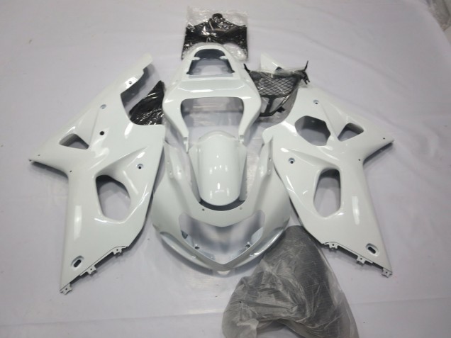 2000-2002 Blanc Brillant Suzuki GSXR 1000 Carénage Moto 2000-2002 Blanc Brillant Suzuki GSXR 1000 Carénage Moto
