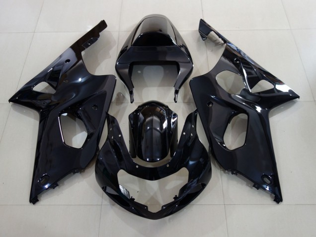 2000-2002 Noir Brillant Suzuki GSXR 1000 Carénage Moto 2000-2002 Noir Brillant Suzuki GSXR 1000 Carénage Moto