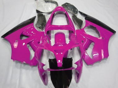 2000-2002 Rose Brillant & Noir Kawasaki ZX6R Carénage Moto