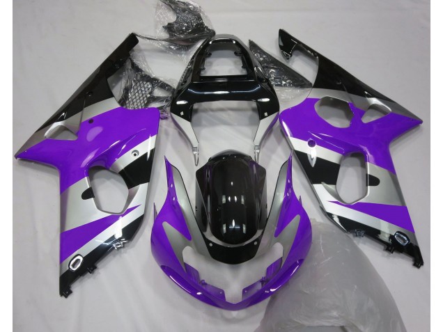2000-2002 Style Violet Argent OEM Suzuki GSXR 1000 Carénage Moto 2000-2002 Style Violet Argent OEM Suzuki GSXR 1000 Carénage Moto