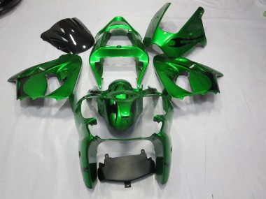 2000-2002 Vert Kawasaki ZX6R Carénage Moto