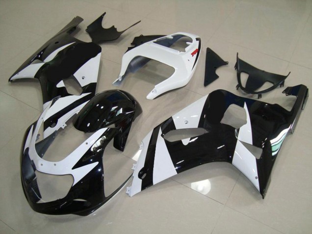 2001-2003 Blanc & Noir Suzuki GSXR 600-750 Carénage Moto