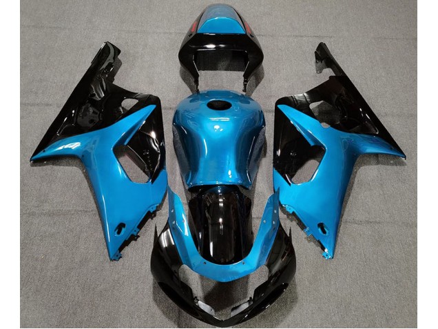 2001-2003 Bleu Clair Brillant & Noir Suzuki GSXR 600-750 Carénage Moto 2001-2003 Bleu Clair Brillant & Noir Suzuki GSXR 600-750 Carénage Moto