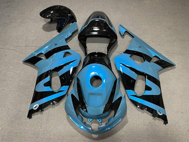2001-2003 Bleu Clair Nacré & Noir Suzuki GSXR 600-750 Carénage Moto 2001-2003 Bleu Clair Nacré & Noir Suzuki GSXR 600-750 Carénage Moto