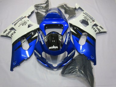 2001-2003 Bleu & Noir Suzuki GSXR 600-750 Carénage Moto