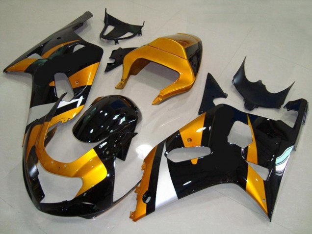 2001-2003 Or & Noir Suzuki GSXR 600-750 Carénage Moto 2001-2003 Or & Noir Suzuki GSXR 600-750 Carénage Moto