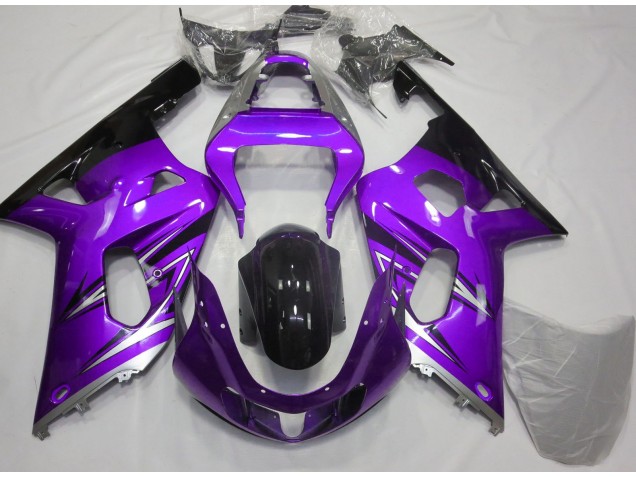 2001-2003 Violet & Argent Suzuki GSXR 600-750 Carénage Moto 2001-2003 Violet & Argent Suzuki GSXR 600-750 Carénage Moto