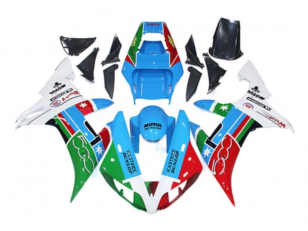 2002-2003 500 Bleu Clair Yamaha R1 Carénage Moto 2002-2003 500 Bleu Clair Yamaha R1 Carénage Moto