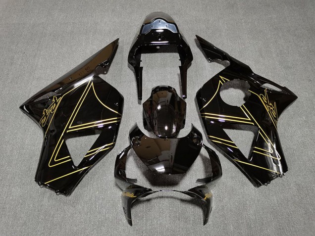 2002-2003 Noir Brillant & Or Honda CBR954RR Carénage Moto 2002-2003 Noir Brillant & Or Honda CBR954RR Carénage Moto