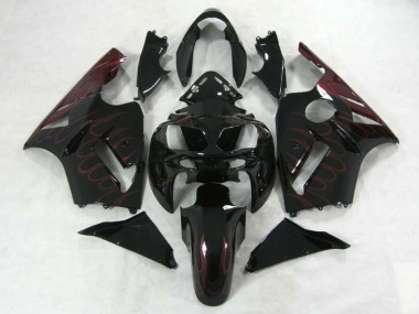 2002-2005 Bourgogne Flamme Kawasaki ZX12R Carénage Moto