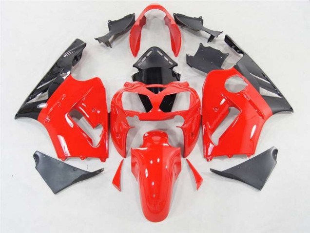 2002-2005 Rouge Brillant Kawasaki ZX12R Carénage Moto 2002-2005 Rouge Brillant Kawasaki ZX12R Carénage Moto