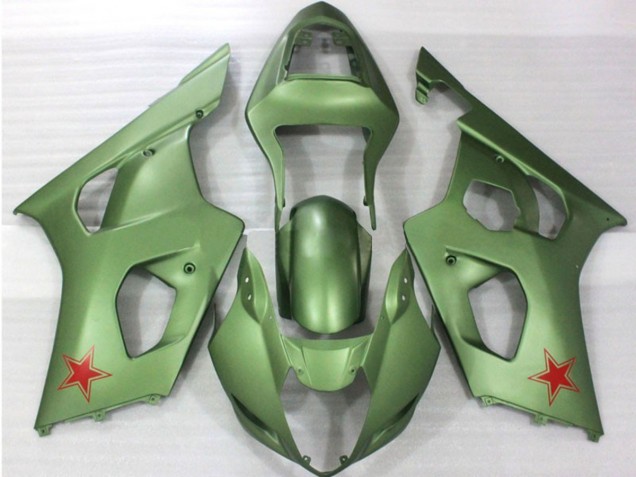2003-2004 Armée Verte Suzuki GSXR 1000 Carénage Moto