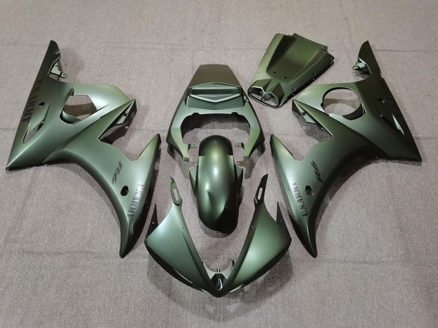 2003-2004 Armée Verte Yamaha R6 Carénage Moto 2003-2004 Armée Verte Yamaha R6 Carénage Moto
