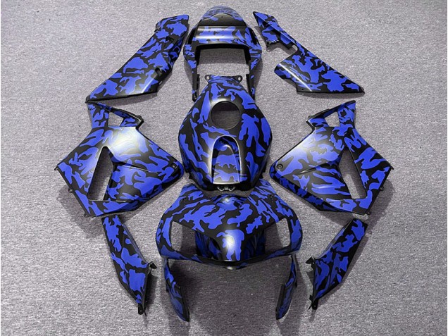 2003-2004 Bleu Camouflage Honda CBR600RR Carénage Moto 2003-2004 Bleu Camouflage Honda CBR600RR Carénage Moto
