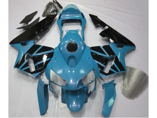 2003-2004 Bleu Clair & Noir Brillant Honda CBR600RR Carénage Moto