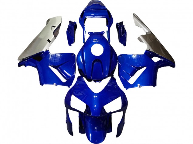 2003-2004 Bleu Profond & Argent Honda CBR600RR Carénage Moto 2003-2004 Bleu Profond & Argent Honda CBR600RR Carénage Moto