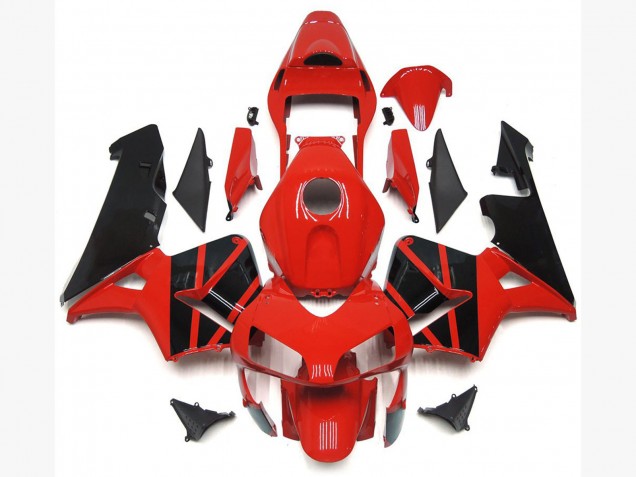 2003-2004 OEM Style Rouge Noir Honda CBR600RR Carénage Moto 2003-2004 OEM Style Rouge Noir Honda CBR600RR Carénage Moto