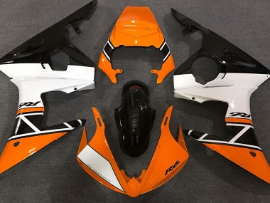 2003-2004 Orange Blanc & Noir Yamaha R6 Carénage Moto