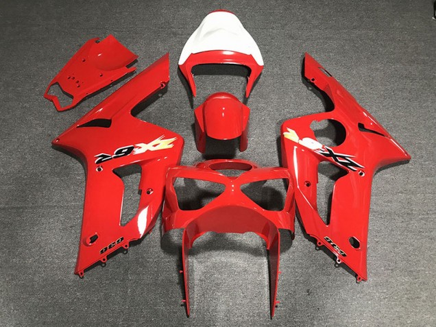 2003-2004 Rouge 636 Kawasaki ZX6R Carénage Moto 2003-2004 Rouge 636 Kawasaki ZX6R Carénage Moto