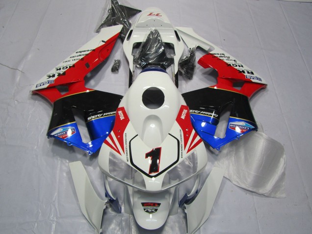 2003-2004 Rouge Blanc Noir & Bleu Honda CBR600RR Carénage Moto 2003-2004 Rouge Blanc Noir & Bleu Honda CBR600RR Carénage Moto