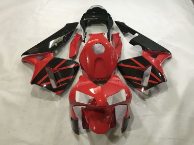 2003-2004 Rouge Brillant / Noir Honda CBR600RR Carénage Moto