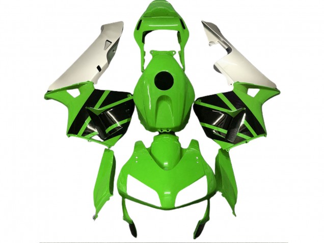 2003-2004 Vert Brillant & Argent Mat Honda CBR600RR Carénage Moto 2003-2004 Vert Brillant & Argent Mat Honda CBR600RR Carénage Moto