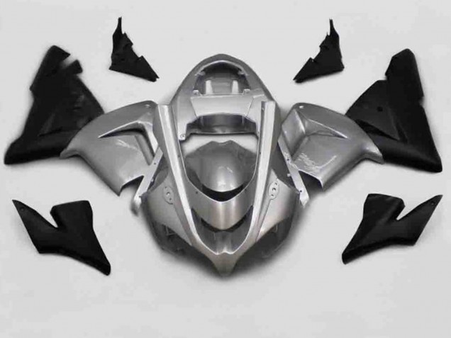 2004-2005 Argent Noir Kawasaki ZX10R Carénage Moto