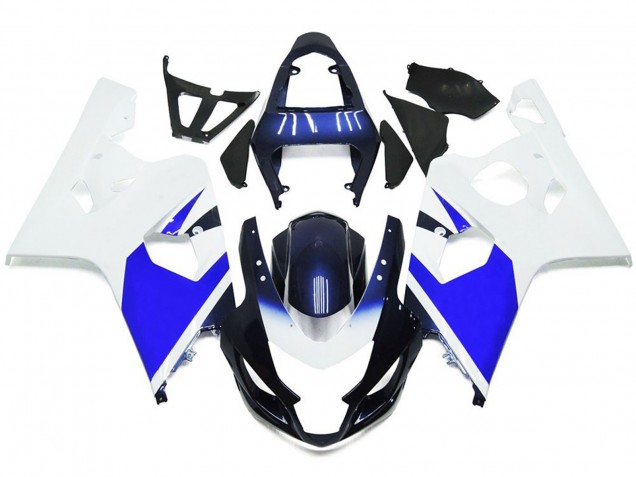 2004-2005 Blanc & Bleu Vif Suzuki GSXR 600-750 Carénage Moto