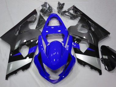 2004-2005 Bleu & Argent Suzuki GSXR 600-750 Carénage Moto