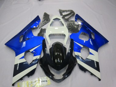 2004-2005 Bleu Blanc Suzuki GSXR 600-750 Carénage Moto