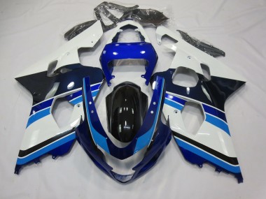 2004-2005 Bleu Clair Blanc & Noir Suzuki GSXR 600-750 Carénage Moto