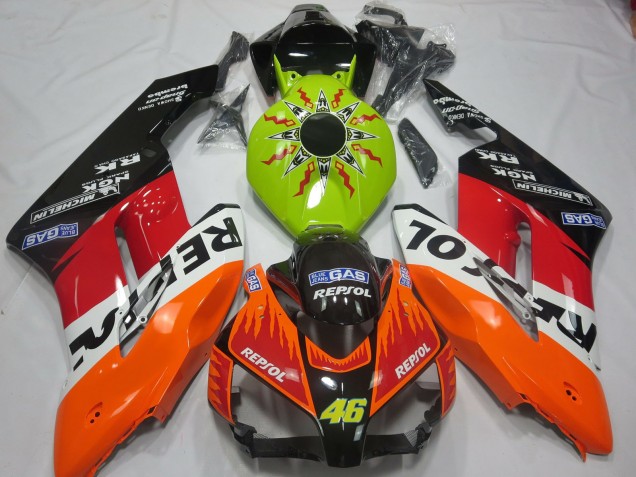 2004-2005 Citron Rossi Repsol Honda CBR1000RR Carénage Moto 2004-2005 Citron Rossi Repsol Honda CBR1000RR Carénage Moto
