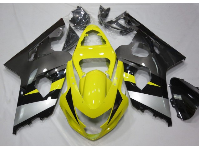 2004-2005 Jaune & Gris Suzuki GSXR 600-750 Carénage Moto
