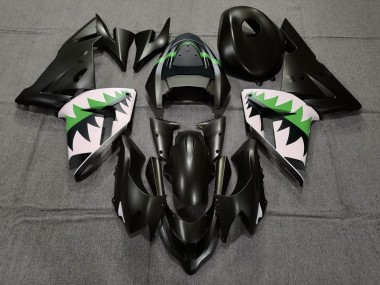 2004-2005 Noir Mat & Vert Kawasaki ZX10R Carénage Moto
