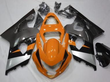 2004-2005 Orange & Argent Suzuki GSXR 600-750 Carénage Moto
