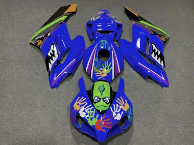 2004-2005 Requin Bleu Foncé Honda CBR1000RR Carénage Moto
