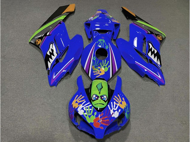 2004-2005 Requin Bleu Foncé Honda CBR1000RR Carénage Moto