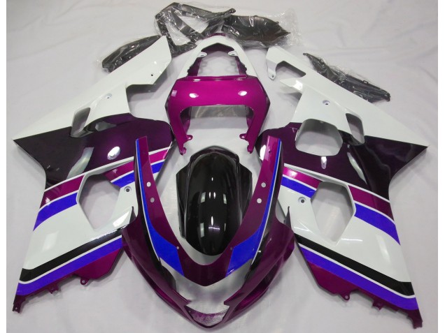 2004-2005 Rose Brillant & Bleu Suzuki GSXR 600-750 Carénage Moto