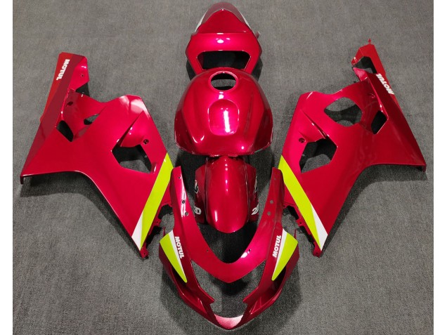 2004-2005 Rouge Brillant Suzuki GSXR 600-750 Carénage Moto